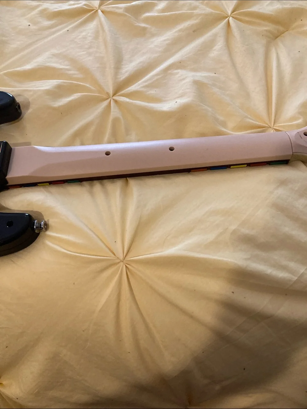 Fender Stratocaster Natural Wood Headstock with Silver Tuners